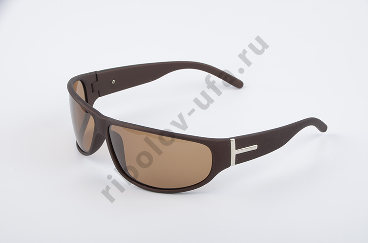 Очки No name поляризац (с чехлом и салфеткой) коричн./коричн./пласт. (3059)