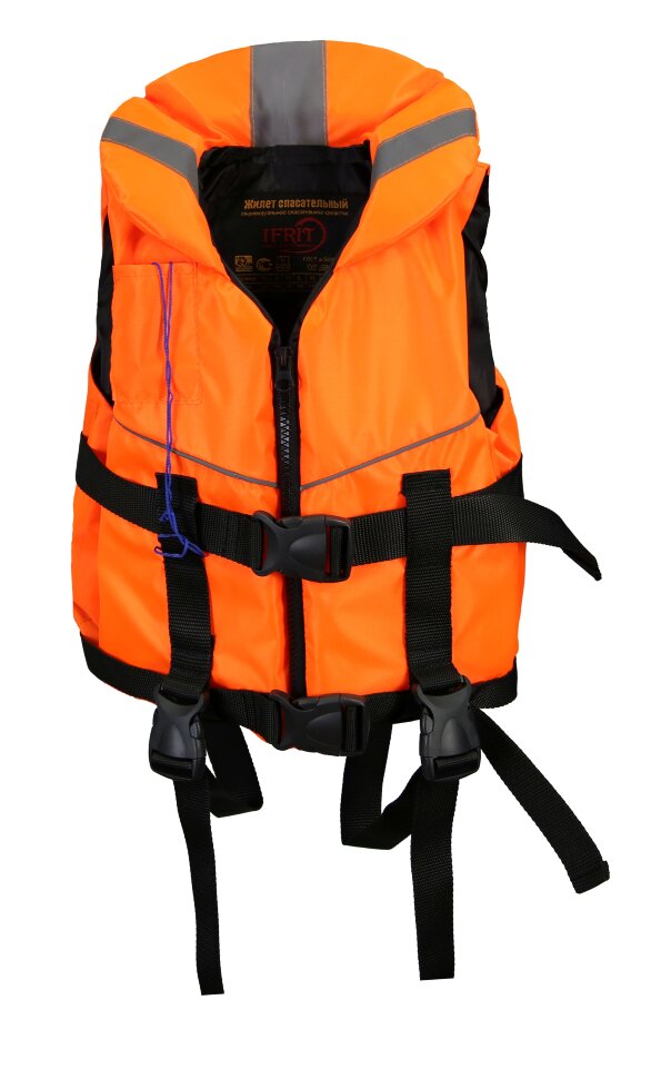 Жилет спасательный Ifrit 30 Люм. оранжевый р. 30кг ЖС-401