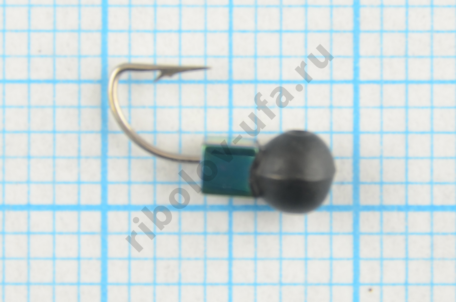 Мормышка Мир Вольфрама Дробь Хамелеон кубик на крючке д. 3 мм черная