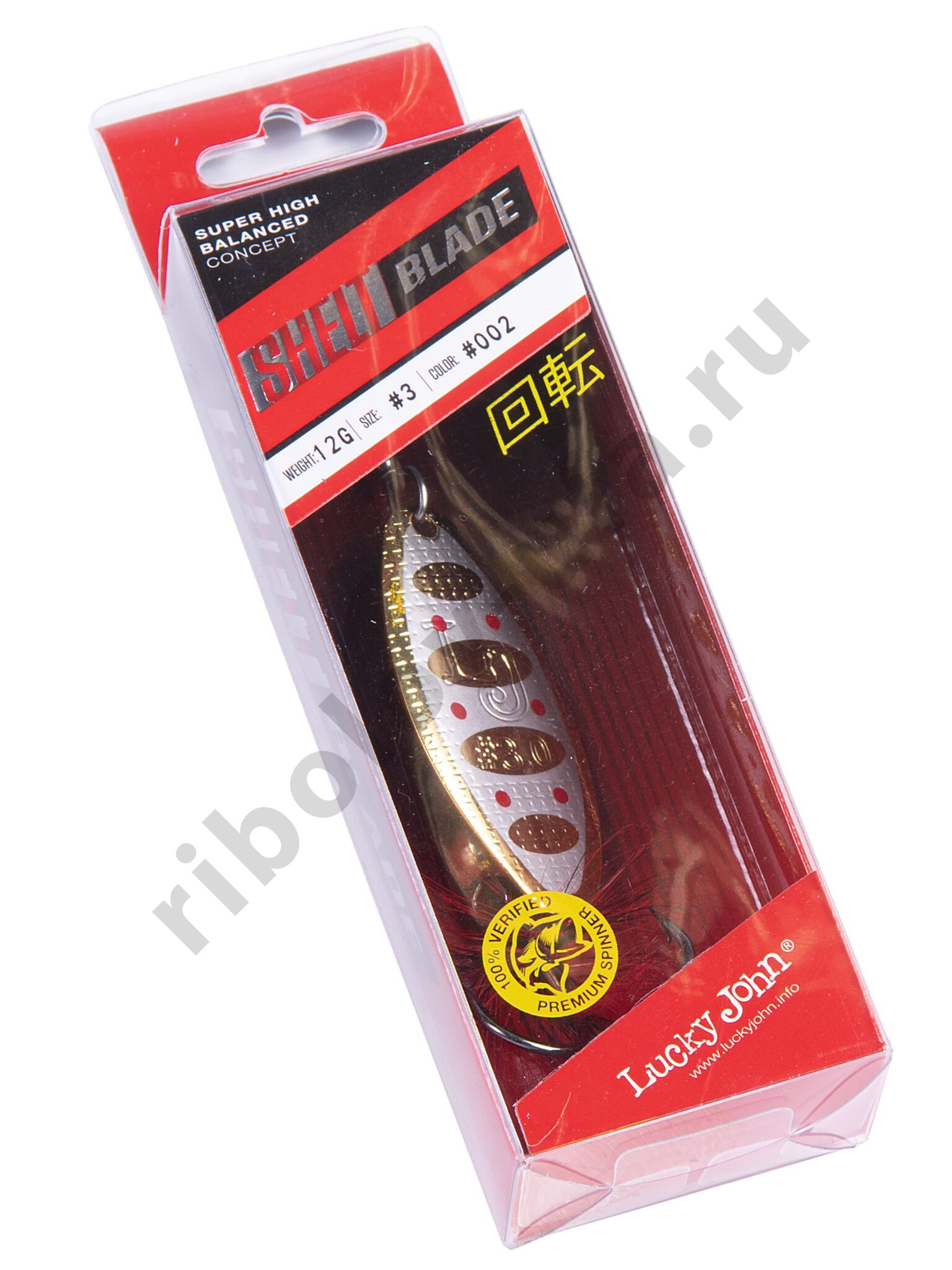 Блесна вращ. Lucky John Shelt Blade 03 12.0 г цв. 002