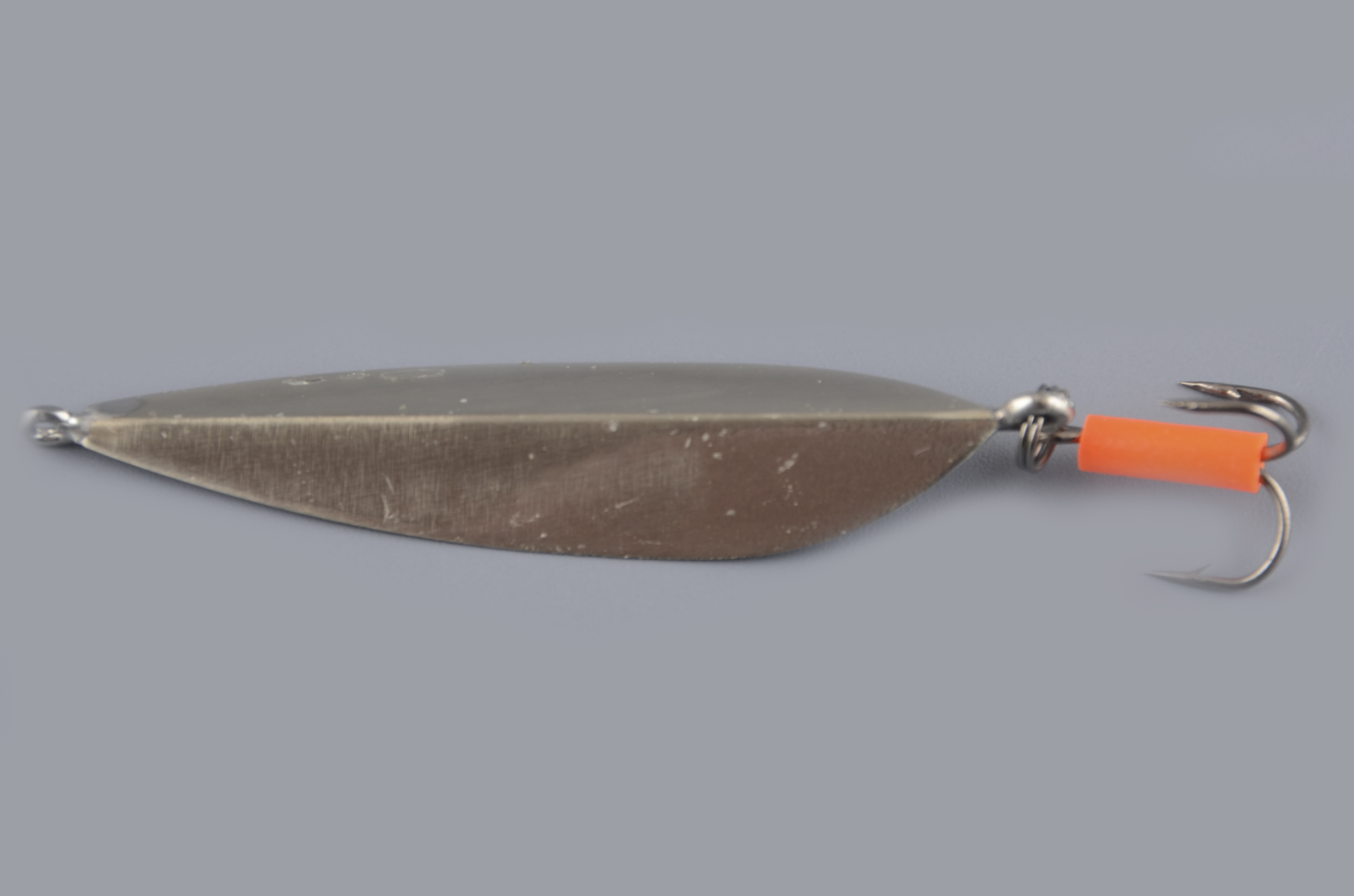 Блесна Курганская Маропедка №22 с тройником, 41мм 120° цв. серебро