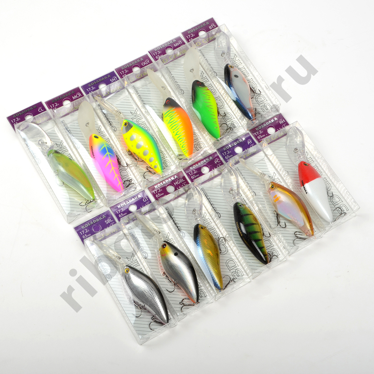 Воблер Kosadaka 3D Crank XD 65F плав., 65мм, 17,2г, 1.5-3.5м, цв.BTS