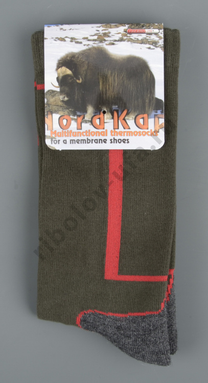 Термоноски AVI-Outdoor NordKapp (арт 976) р.39-42 серо-зеленые 44%termolite38%шерсть8%хлопок8%эласта