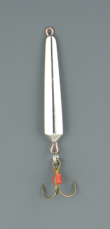 Блесна зимняя Пирс Лонг большой 1,7 гр., нейзильбер, с тройником