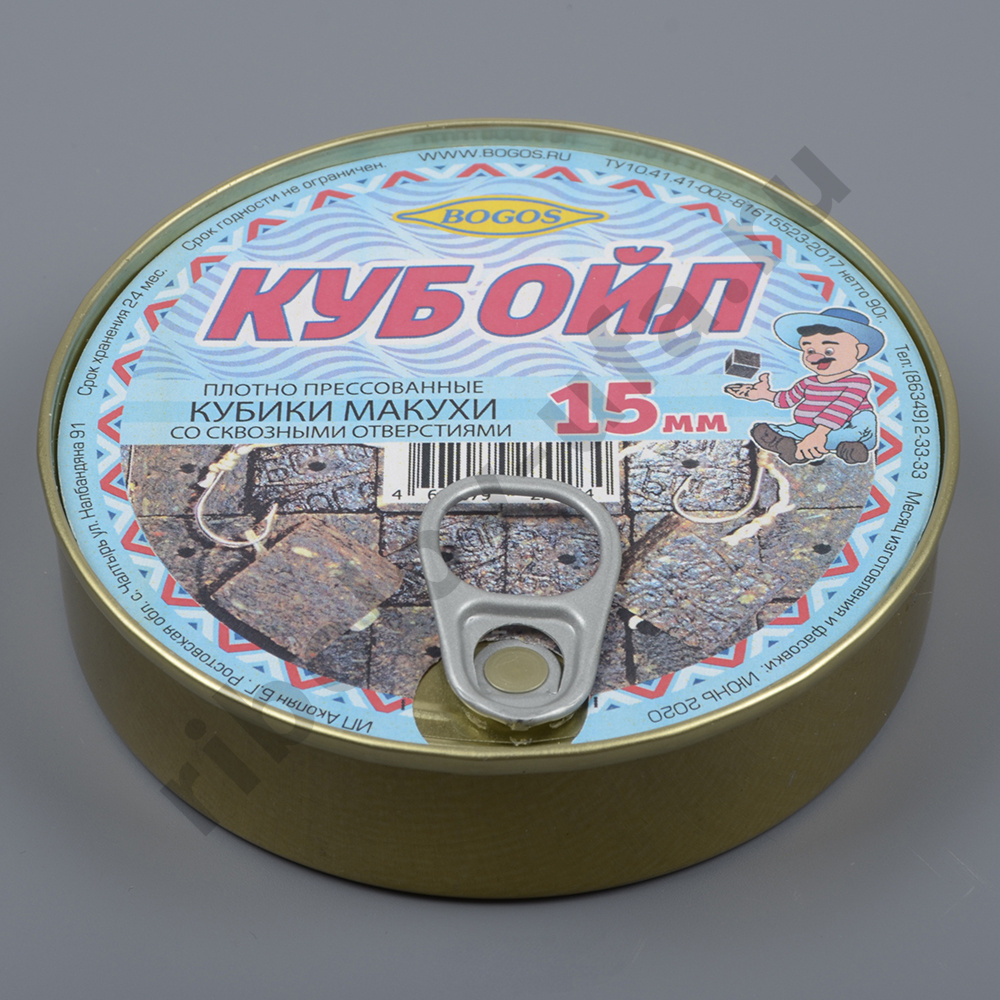 Макуха Bogos Куб Ойл (прессов кубики в ж/б с ключом) 17мм 135гр.