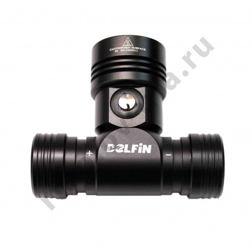 Фонарь подводный Delfin H1 1200 люмен, свет желтый, налобный, без аккумулятора (1 аккум. 18650)