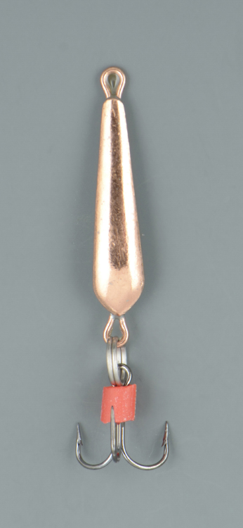 Блесна зимняя Пирс Малек малый 0,8 гр, медь, с тройником