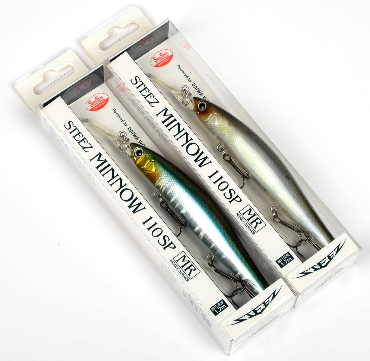 Воблер Daiwa Steez Minnow 110SP MR  15гр.  11см   1,3-1,7м  Natural Ghost Shad