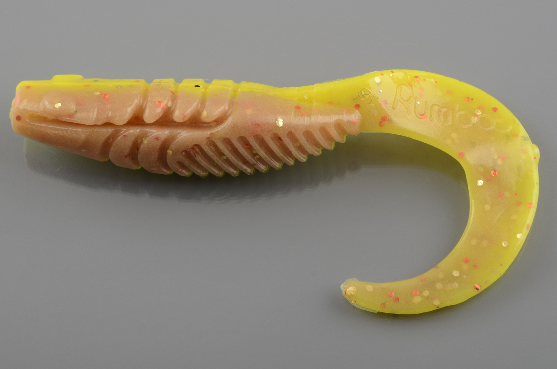 Силиконовая приманка Manns Rumba цв. 110 лимонно-коричн. с блестками (уп.15шт)