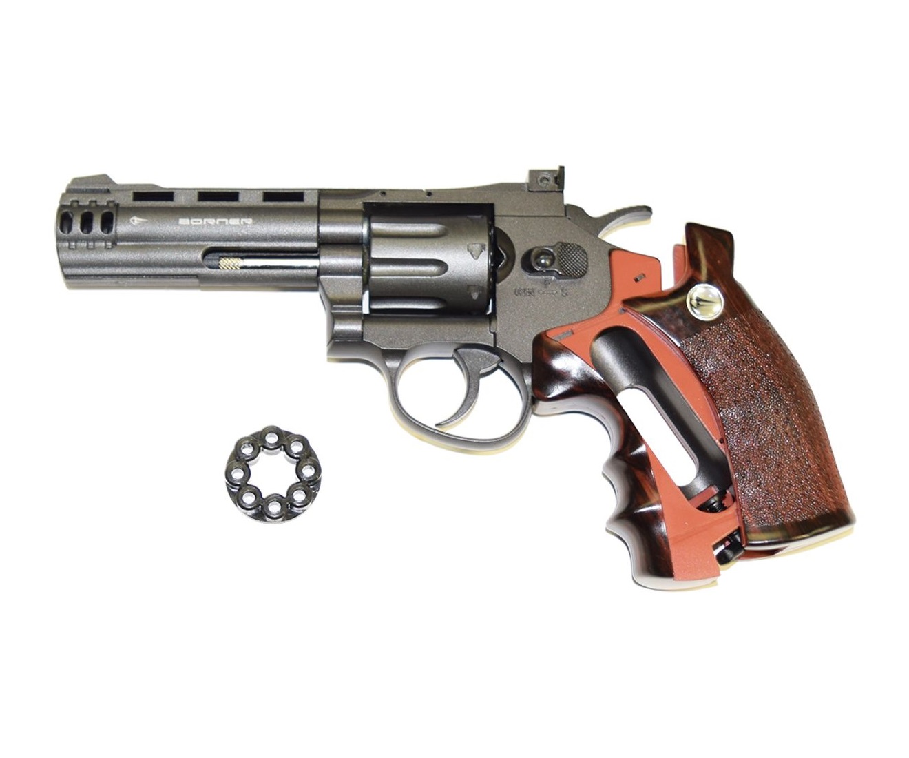 Револьвер пневм. Borner Sport 705 кал 4,5мм (с картриджи 8шт)