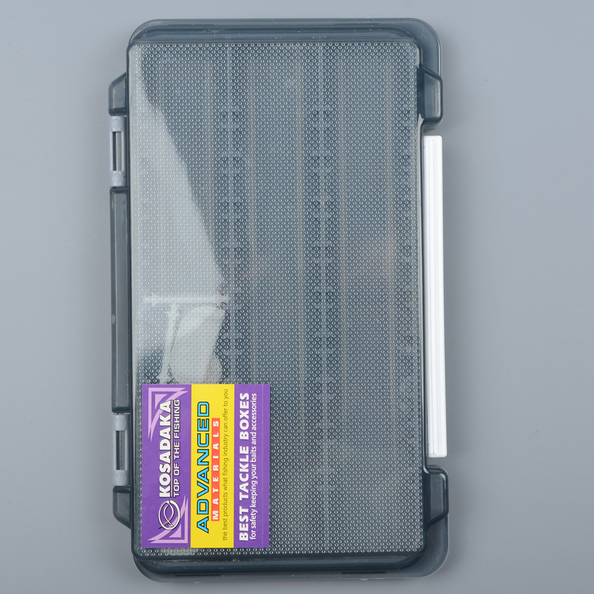 Коробка Kosadaka 17,5*10,5*2см 3 продольн.секции + доп. вставки, серая TB-S63A-GRY