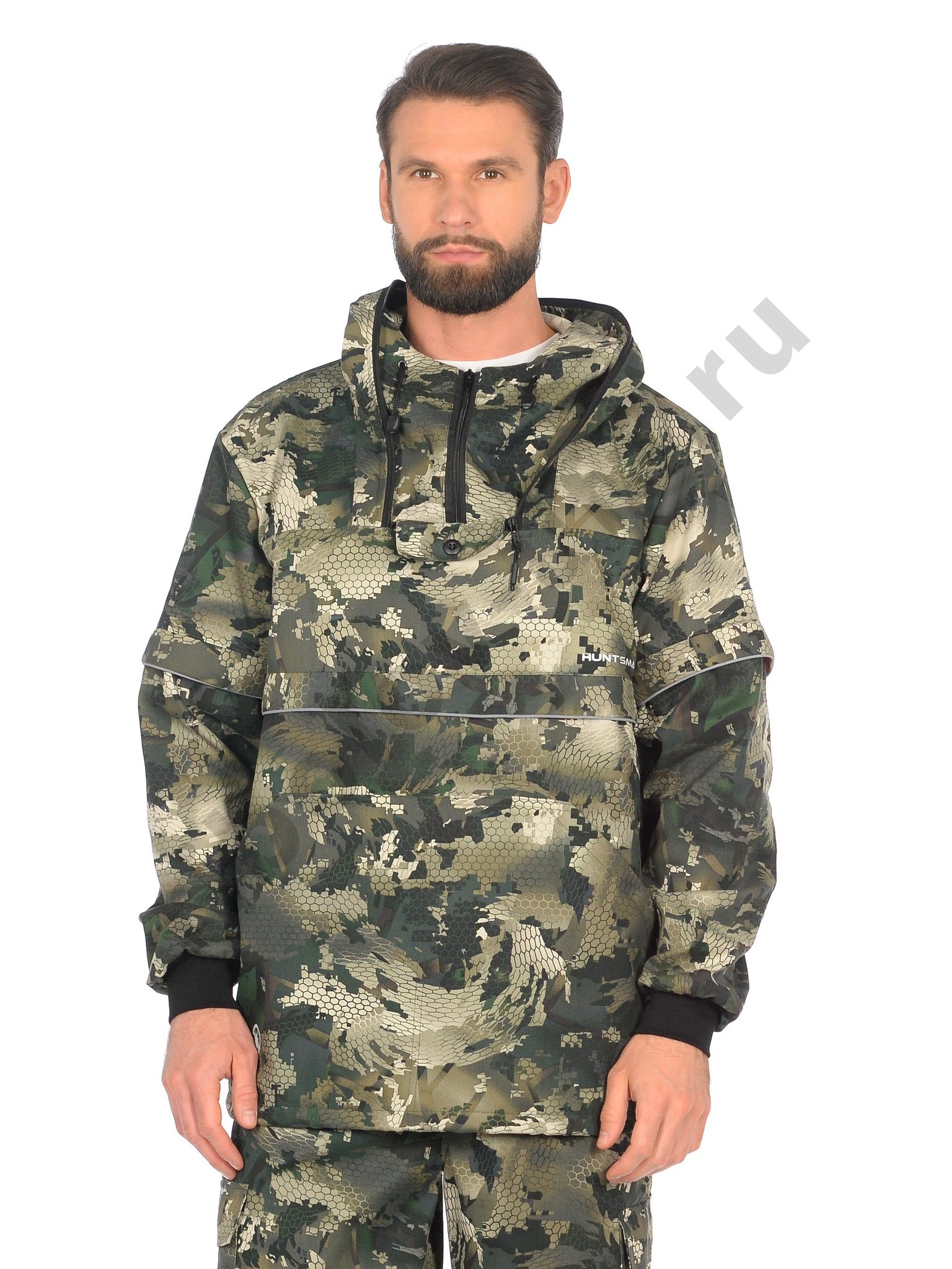 Костюм Huntsman Антигнус-Люкс с ловушк. и пыльн. цв. Зеленый питон, тк.Твил-Пич р. 44-46 (170-176)