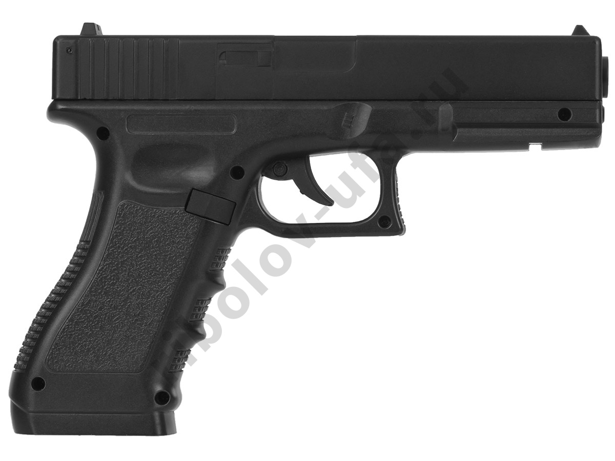 Пистолет пневм. Stalker S17GM (Glock17) к.4,5мм, 12г CO2, металл, 120 м/с, чёрный, 640г 