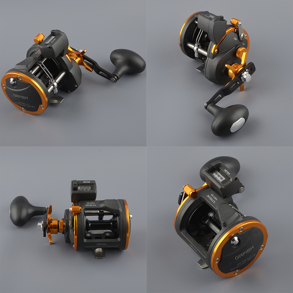 Катушка мульт. Grfish Seara 20TRLCL (3+1RB, леворуч.,счетчик метры, 0,35-260м, 5.1:1, 475g)