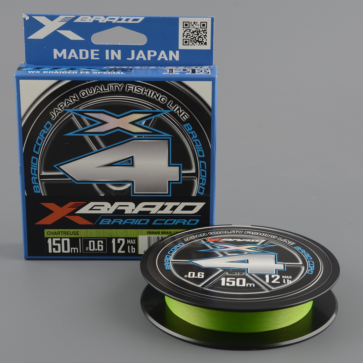 Шнур плетёный Ygk X-Braid Braid Cord  X4 150m #0.6/12lb chartreuse