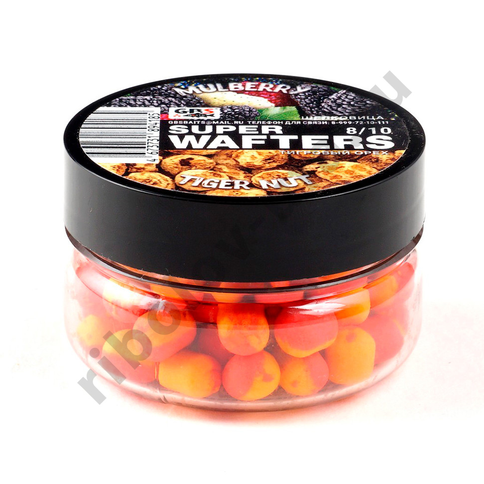 Вафтерсы (wafters) GBS нейтральной плавучести 8x10мм Шелковица Тигровый Орех