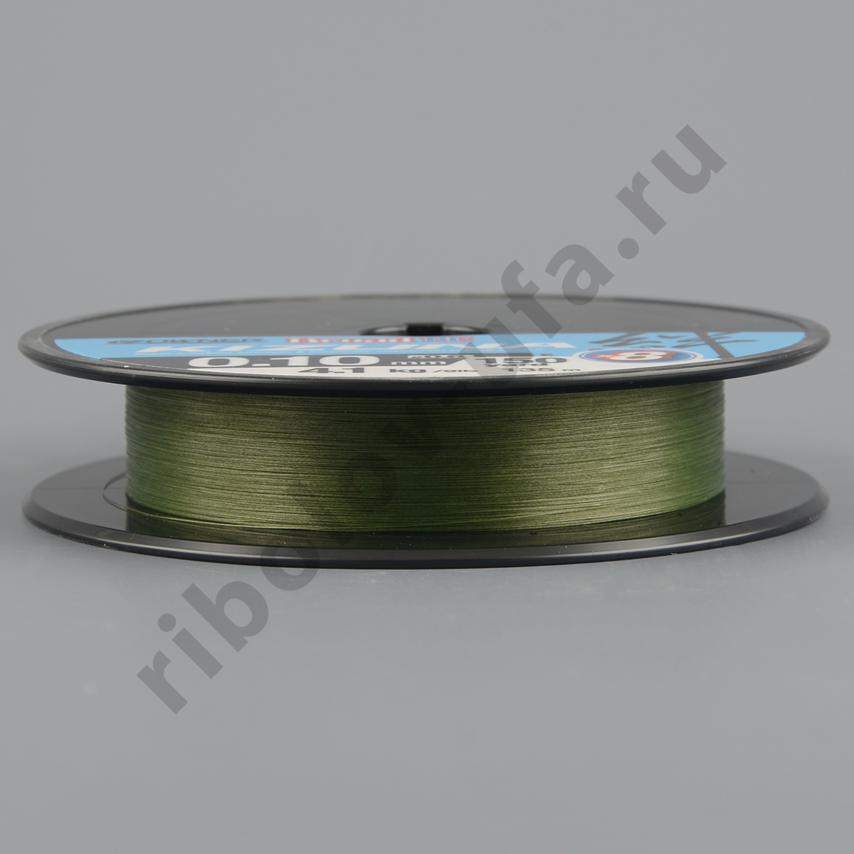 Шнур плетёный Owner Kizuna Broad PE X8 135m green 0,10mm, 4,1kg