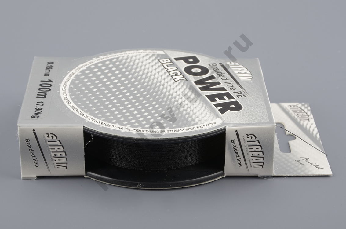 Шнур плетёный Stream Power Black 100m 0.25