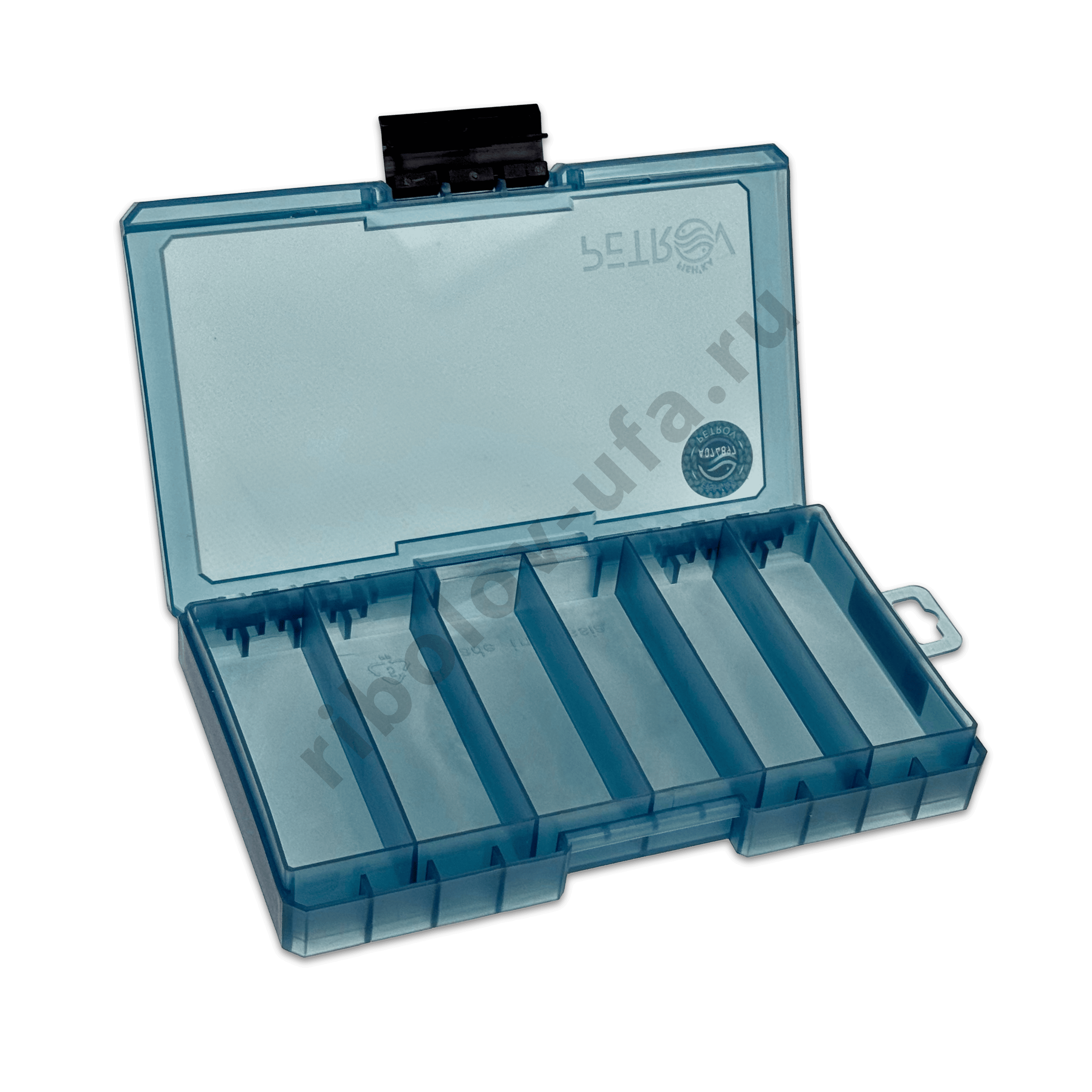 Коробка Fishka Petrov 6 ячеек односторонняя тонированная 165*98*22мм