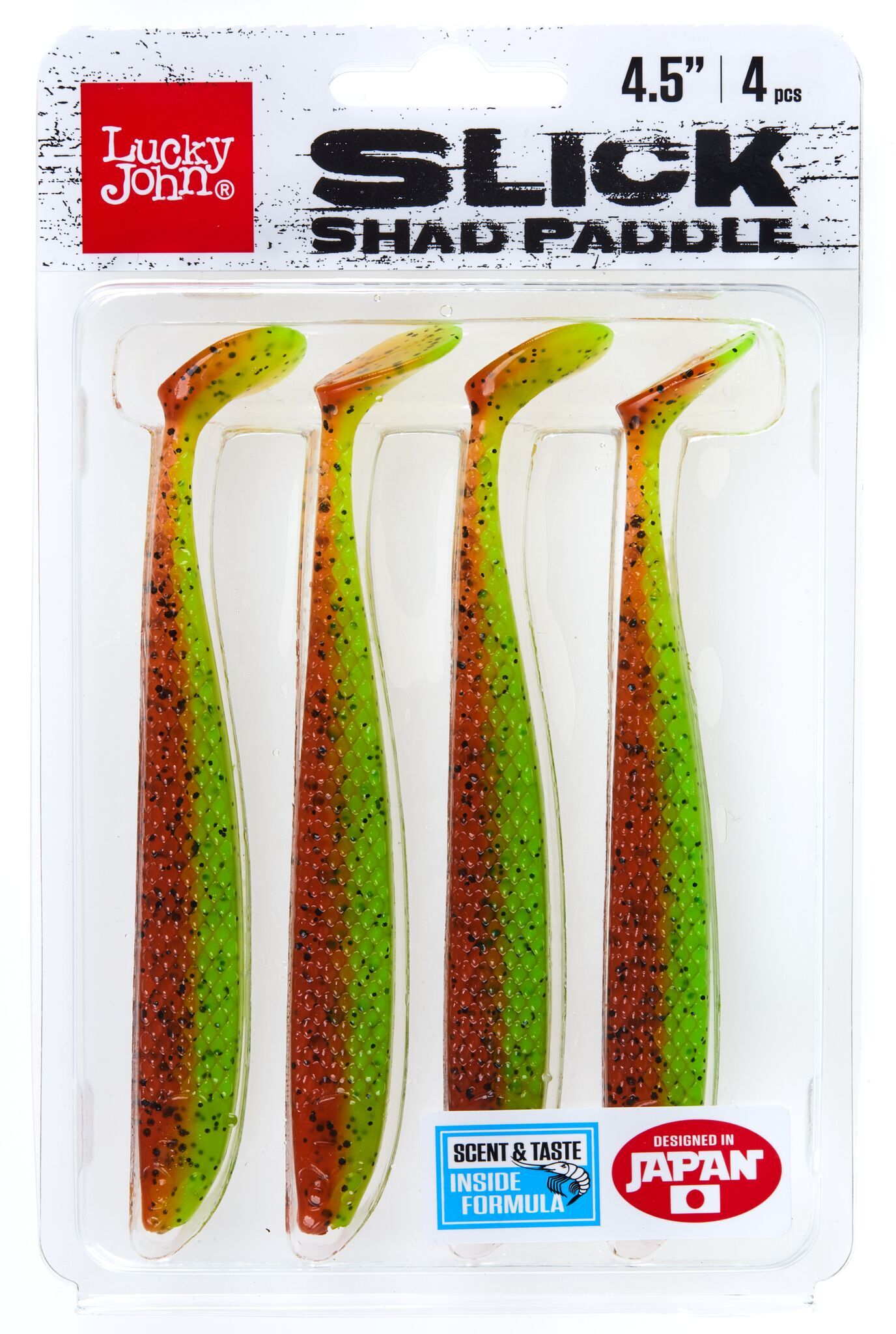 Силиконовая приманка Lucky John 3D Series Slick Shad Paddle 4.5in 11,4см / Z15
