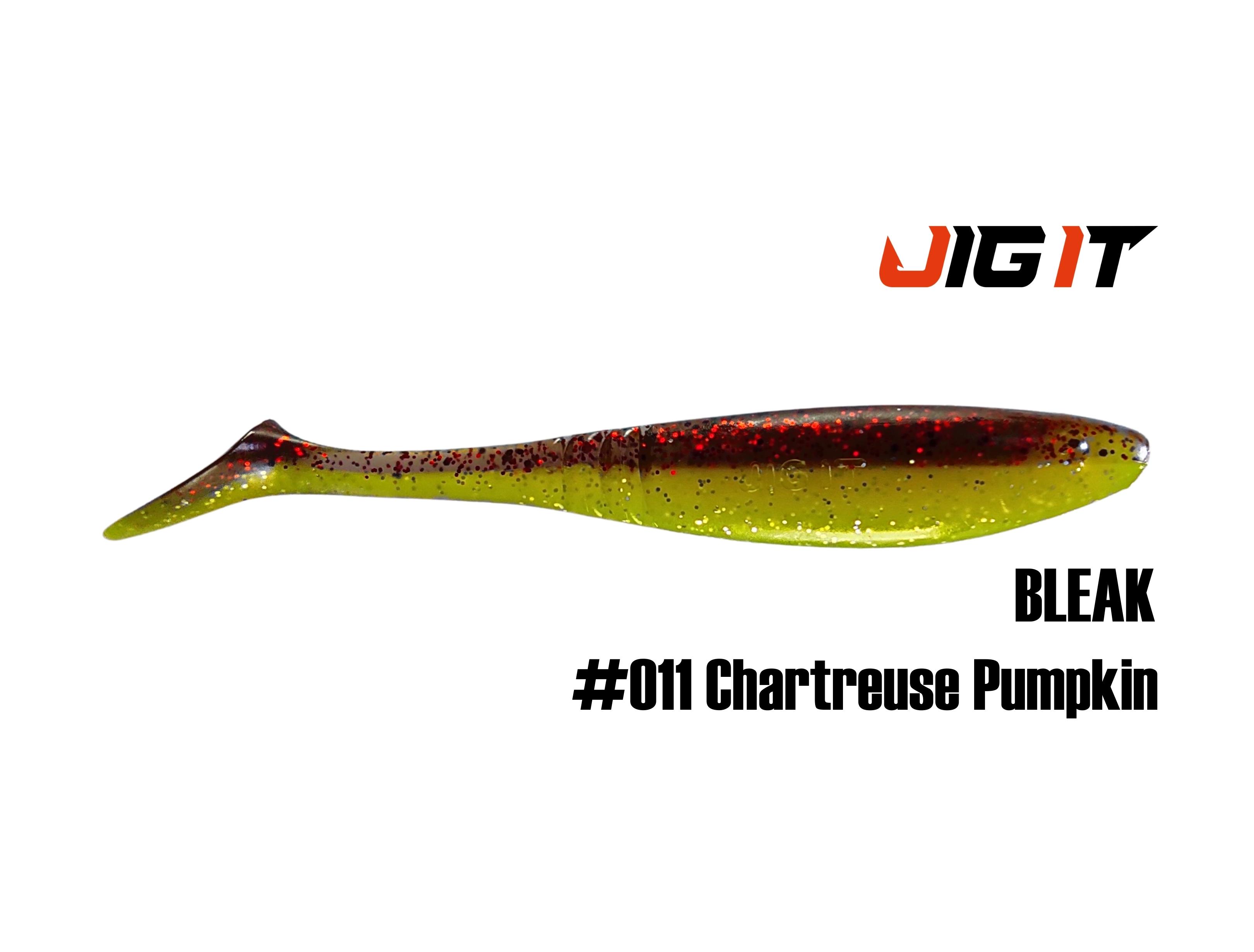 Силиконовая приманка Jig It Bleak 3.4in, 8,5см 3,8гр цв. 011 чеснок (8шт/уп)