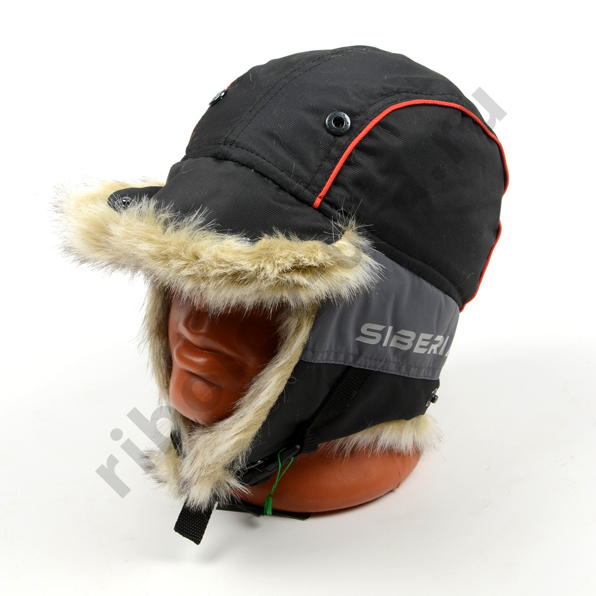 Шапка-ушанка Huntsman Siberia цв. Серый/черный, тк.Breathable р. 56-58