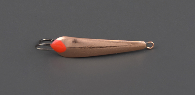 Блесна зимняя Пирс Малек большой 1,7 гр, медь, с 2-мя крючками