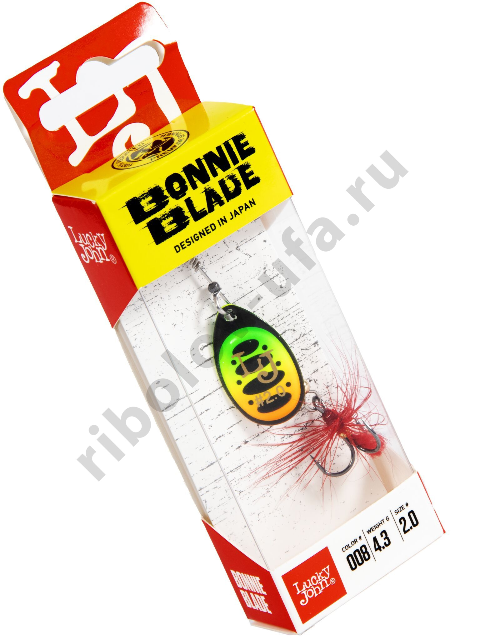 Блесна вращ. Lucky John Bonnie Blade #02, 4.3гр., цв. 008