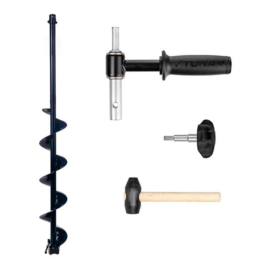 Комплект Шнек для шуруповерта Altay Energy 130R +адаптер АШ20ПС+молоточек (T-SAE130R-ASH20)