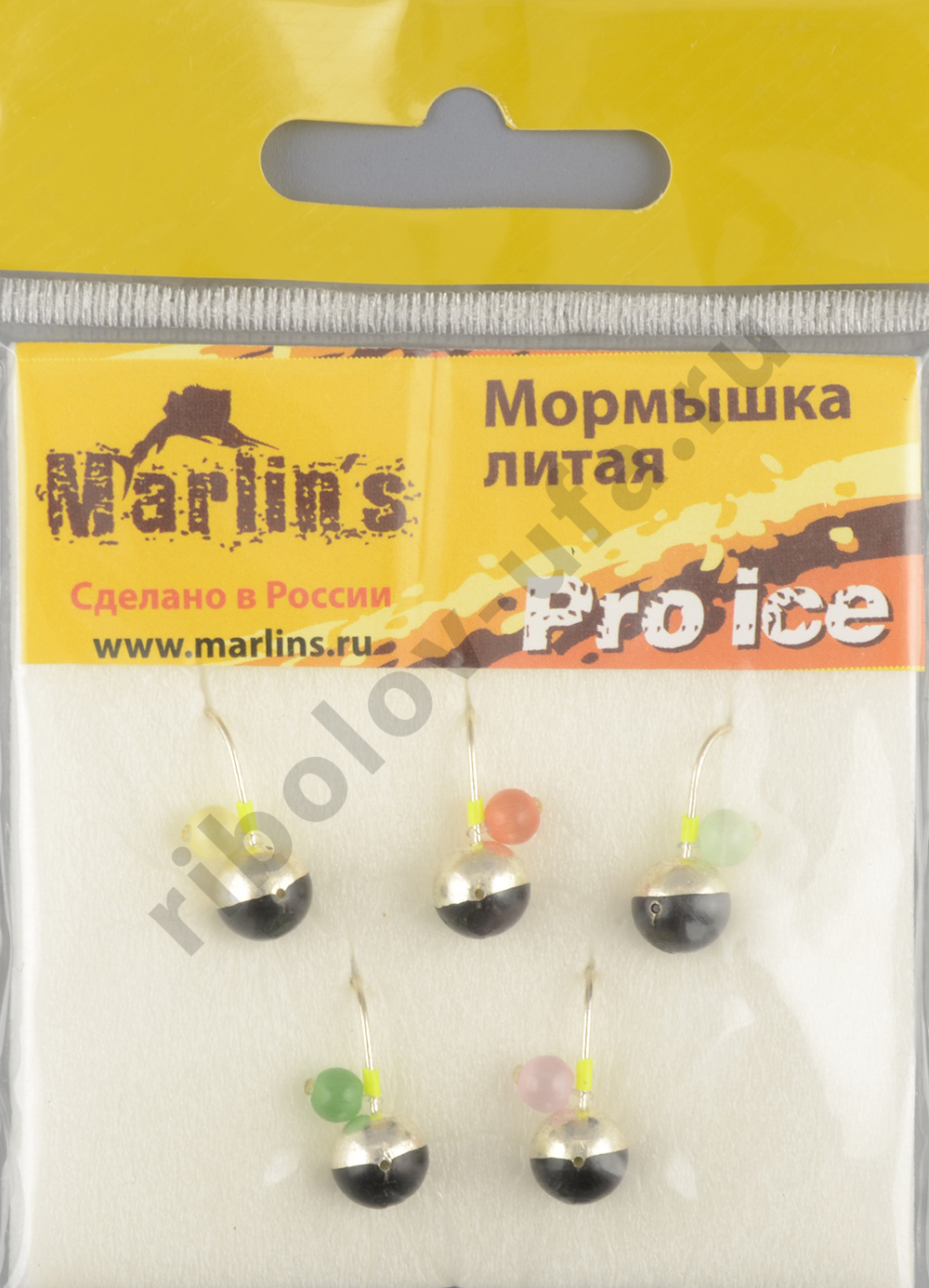 Мормышка литая Marlins Шар 7мм (1,93гр) серьга Кошачий глаз 7000-512