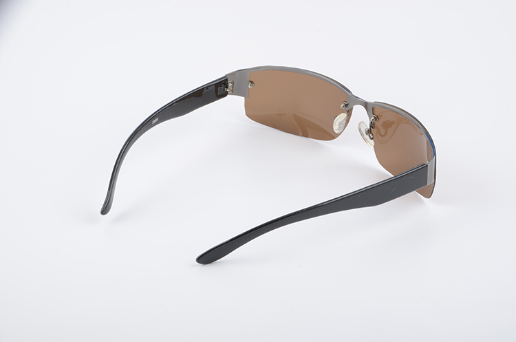 Очки No name поляризац (с чехлом и салфеткой) коричн./темн.мет./мет. (2999)