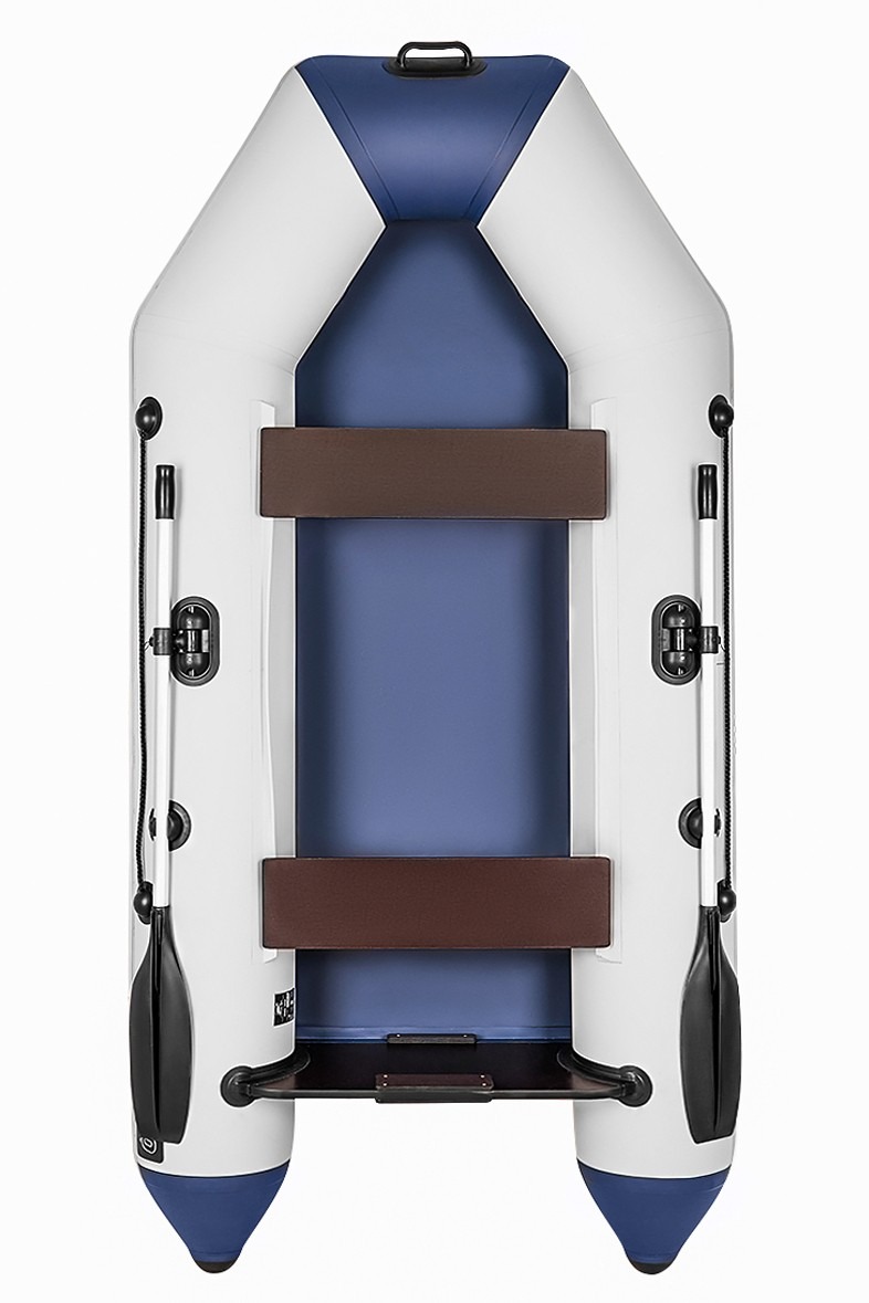 Лодка Аква 2800 светло-серый/синий