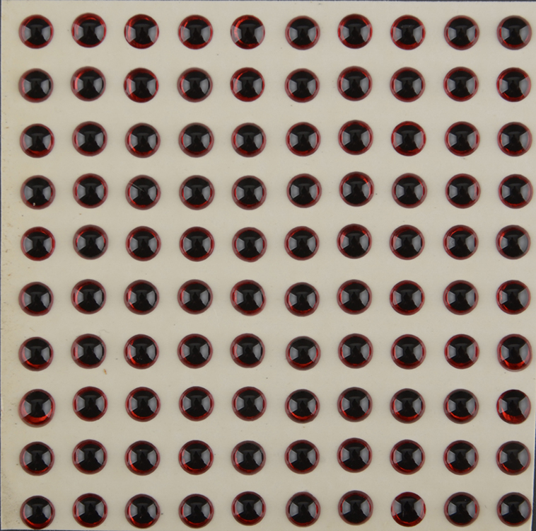 Глазок Перцев ЗD самок. d 3mm, цв.красный