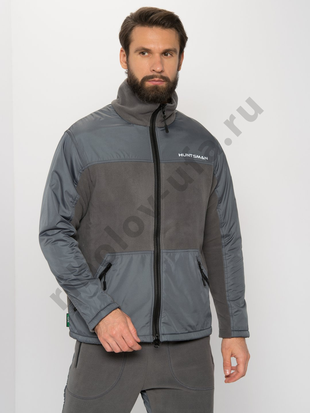 Костюм демис. Huntsman Пикник-Люкс цв. Серый тк. Флис р. 52-54 рост 182-188 