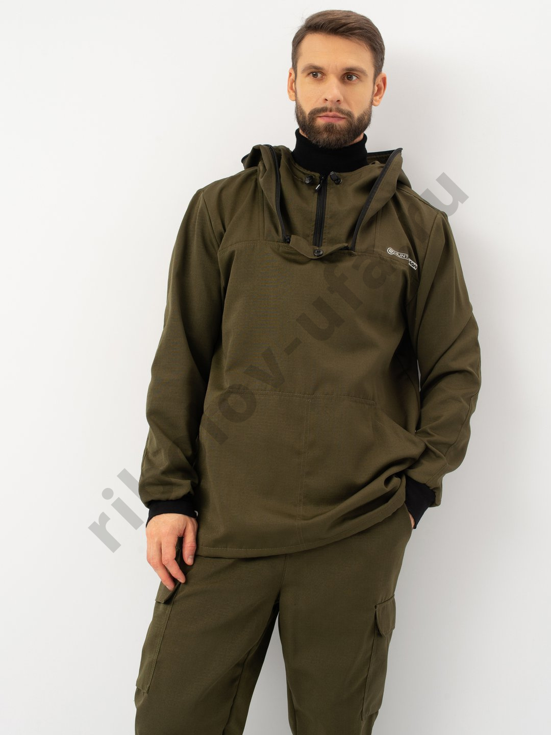 Костюм Huntsman Антигнус-Эконом цв. Хаки, тк.Смесовая Рип-Стоп р. 44-46, рост 170-176