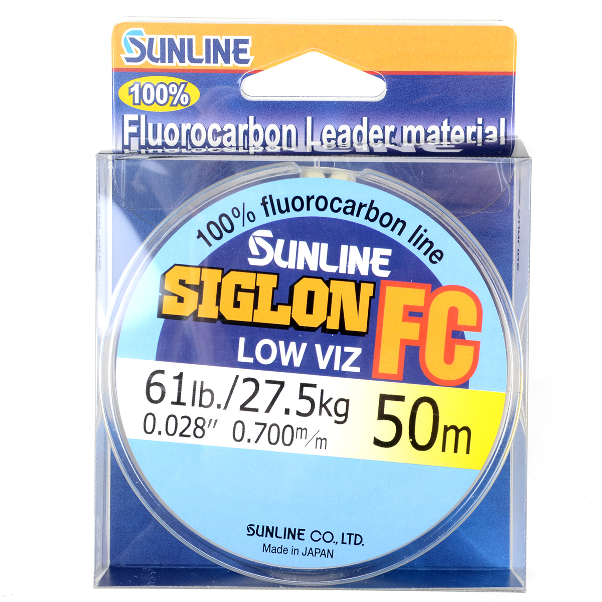 Леска флюорокарбон Sunline FC Siglon, Clear, 50 м, 0.490 мм, 14.4 кг 32lb #8