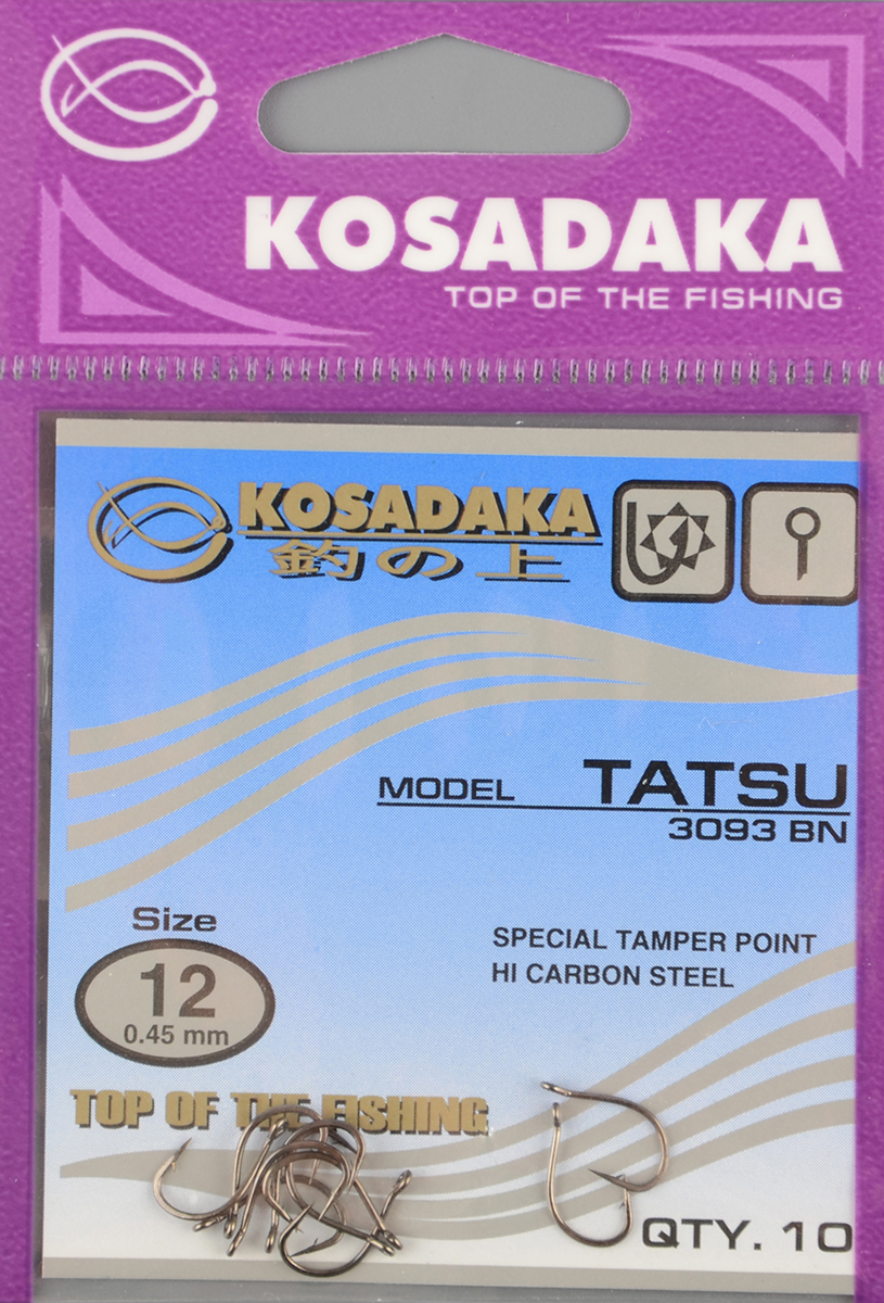 Одинарные крючки Kosadaka Tatsu BN №12