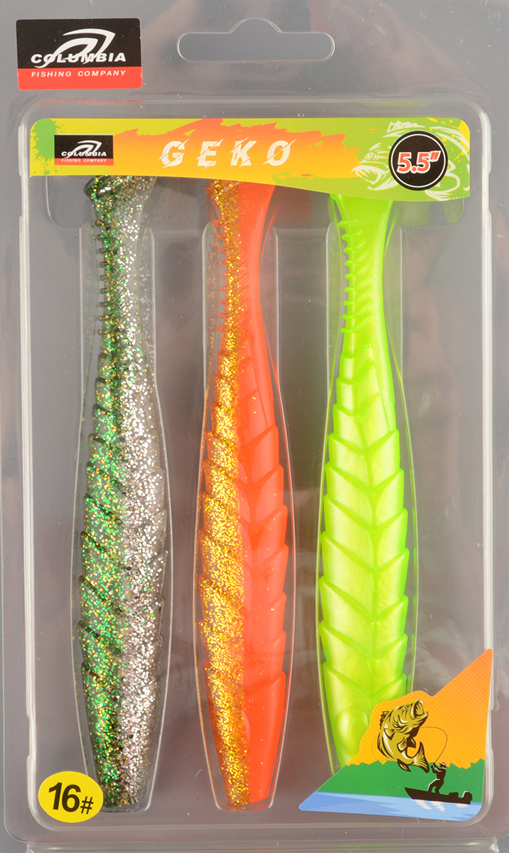 Силиконовая приманка Columbia Geko 5.5in #16