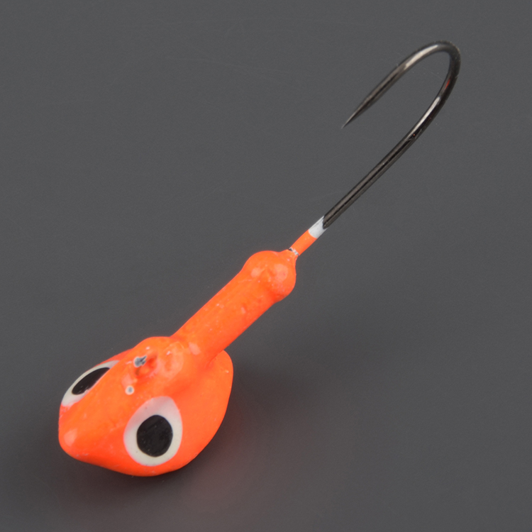 Джиг-головки Мормыш сапог 21 гр. кр. №4/0 цв. 03-оранжевый
