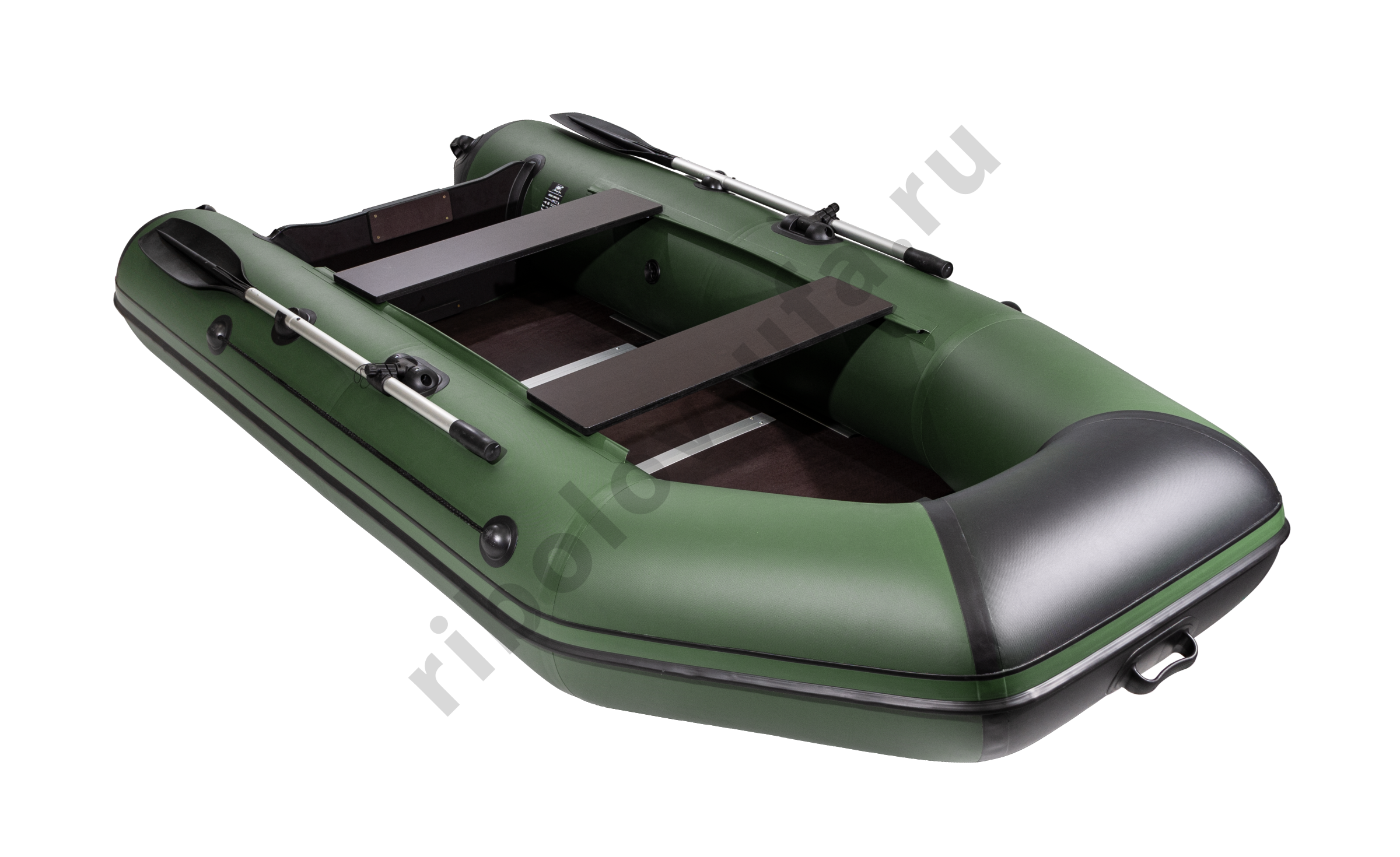 Лодка Аква 2900 СК зеленый/черный