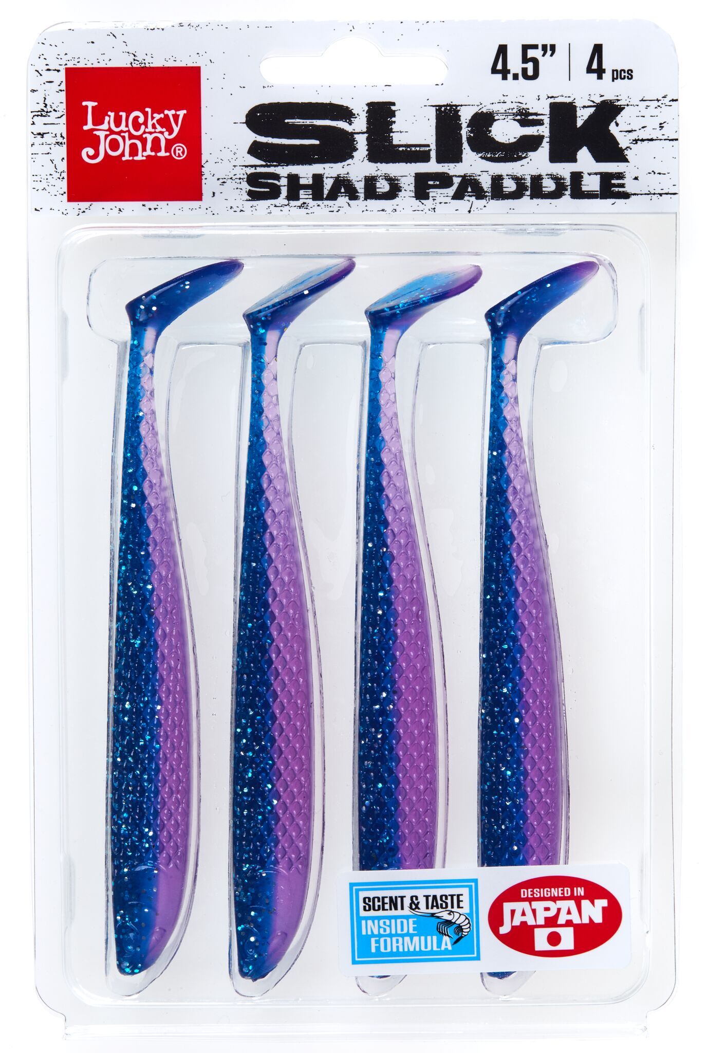 Силиконовая приманка Lucky John 3D Series Slick Shad Paddle 4.5in 11,4см / Z18