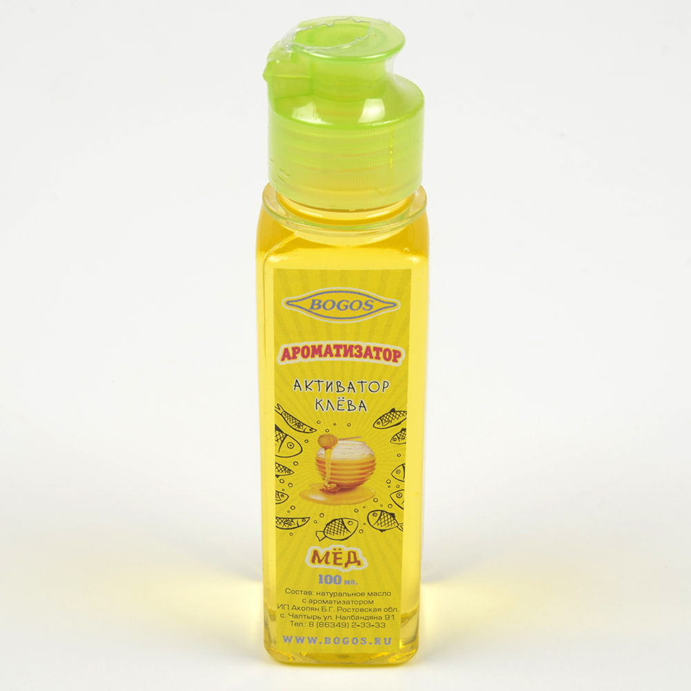 Активатор клева Bogos 100мл натур масло с ароматиз. Мед