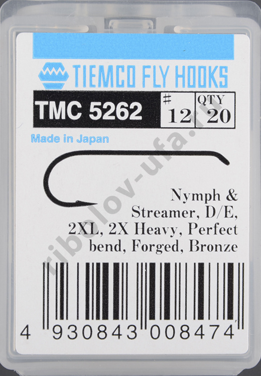 Крючки Tiemco TMC5262 #12 (20 шт)