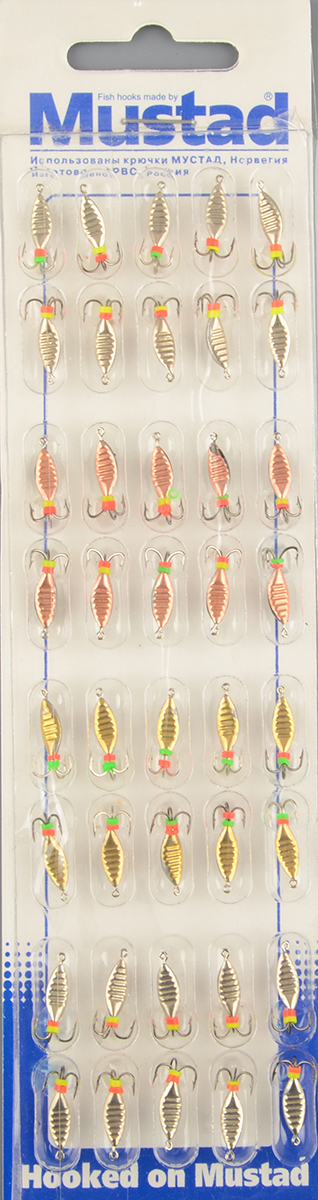 Набор мормышек РВС тип 3 701 Черт (уп.40шт)