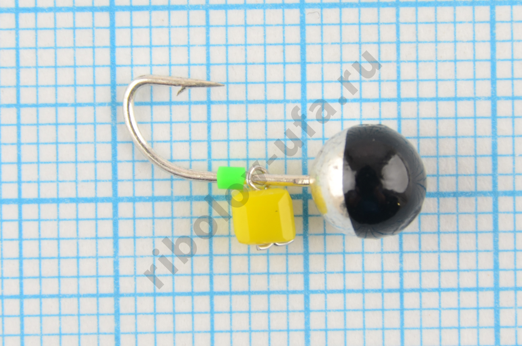 Мормышка литая Marlins Шар 6мм (1,22гр) серьга Сырный кубик 7000-442