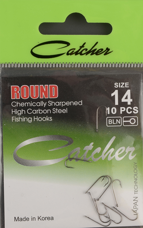 Одинарные крючки Catcher Round № 14