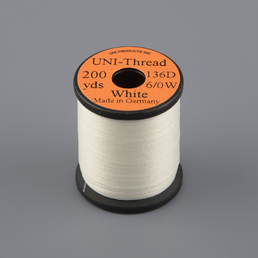 Монтажная нить Uni Thread 6/0 200y White  (вощеная)