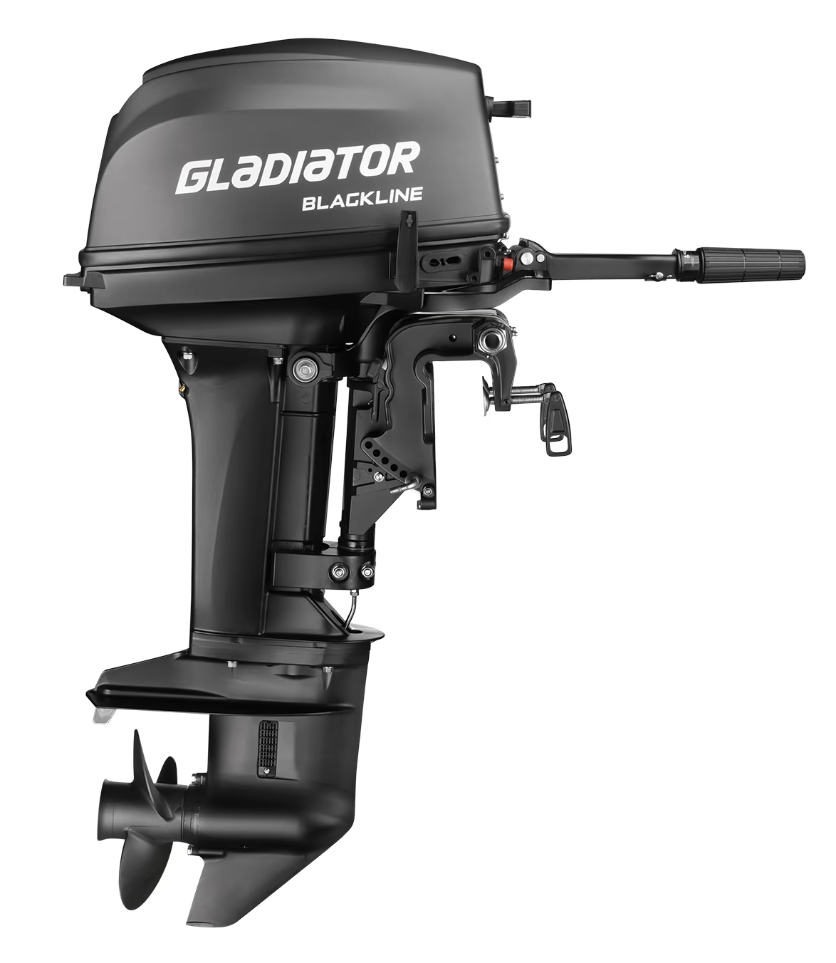 Лодочный мотор 2-х тактный Gladiator G9.9PRO FHS BlackLine