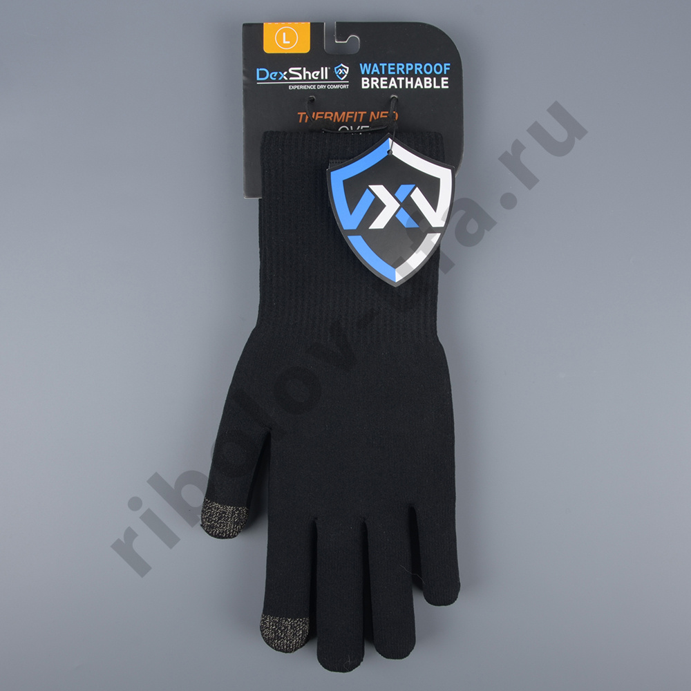 Перчатки водонепроницаемые Dexshell TermFit Neo, цв. черный р.L DG324TS-BLKL