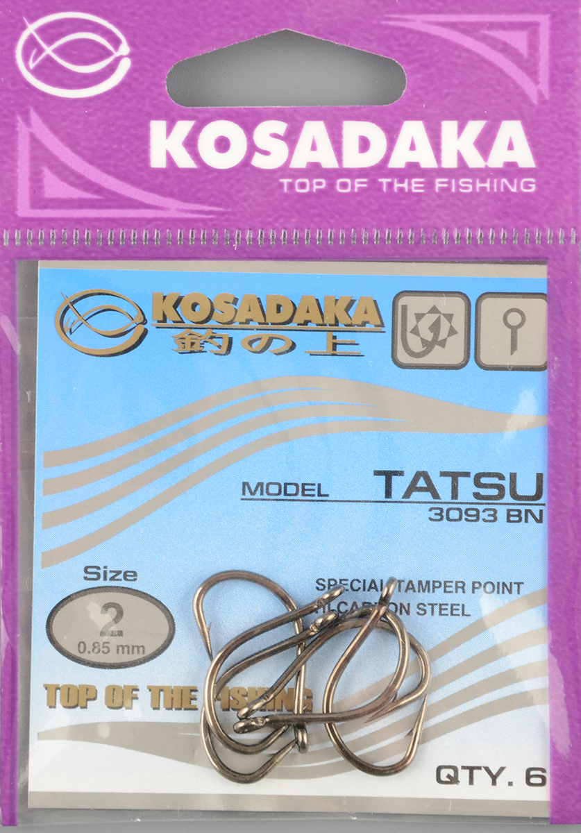 Одинарные крючки Kosadaka Tatsu BN №2